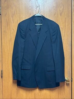 Classic Men's Black Blazer - Tailored Single-Breasted Jacket